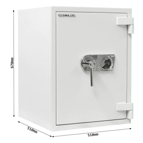 Rottner Wertschutzschrank EN3 Diamant Super Fire DO65 Doppelbartschloss grau T05933